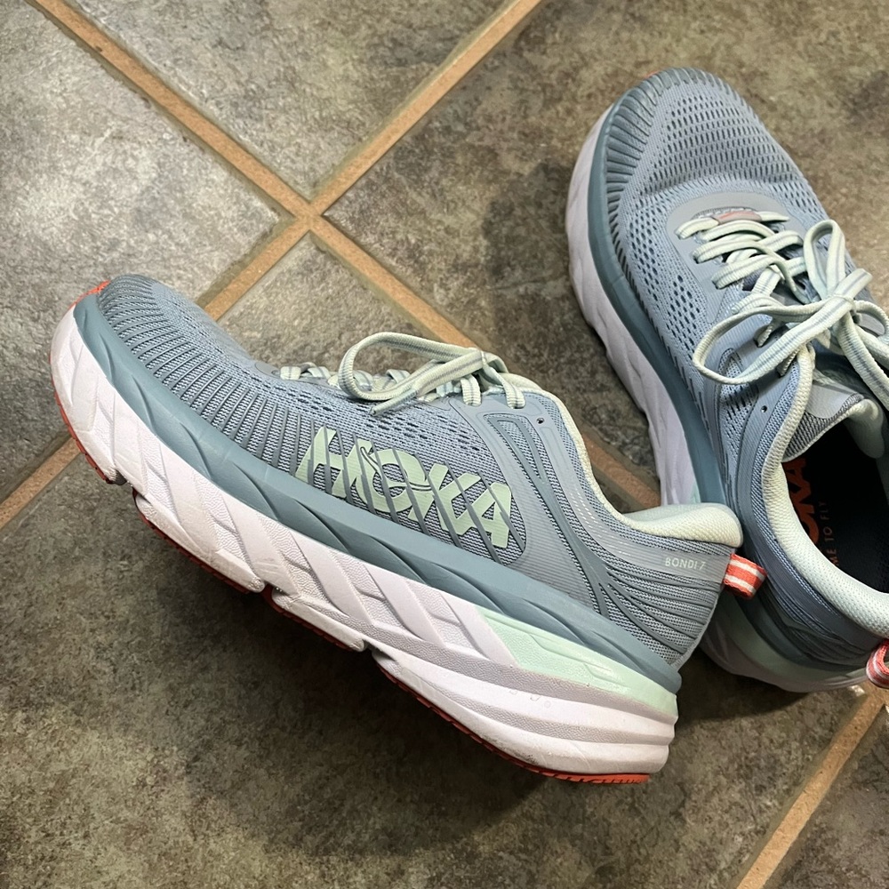 women’s blue hokas!